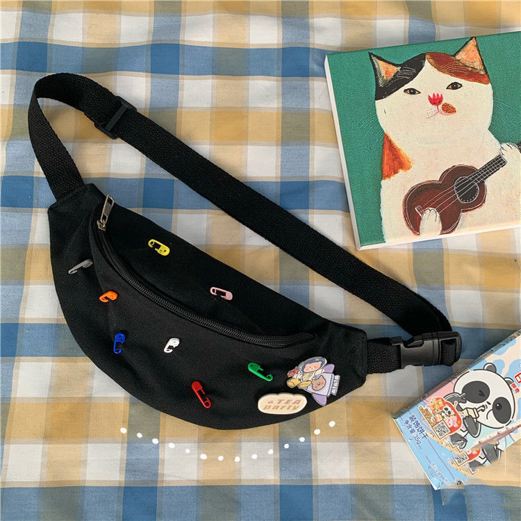 Korean Style Cute Cartoon Canvas Messenger Bag