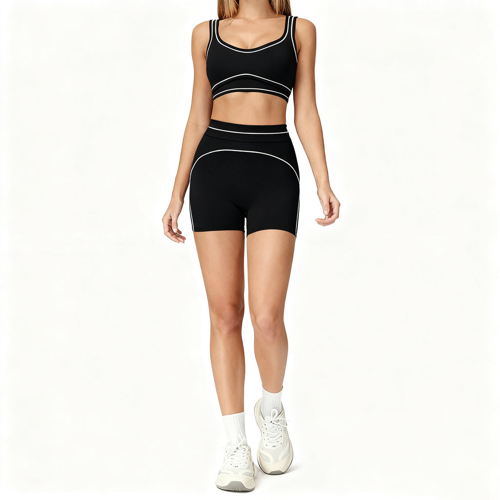 Yoga Shorts Outdoor Running And Fitness Outfit Set