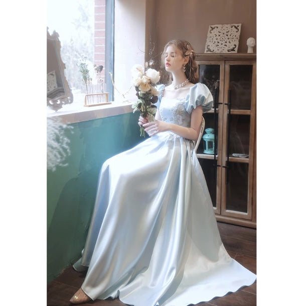 Blue Bubble Sleeve Birthday Show Vocal Music Art