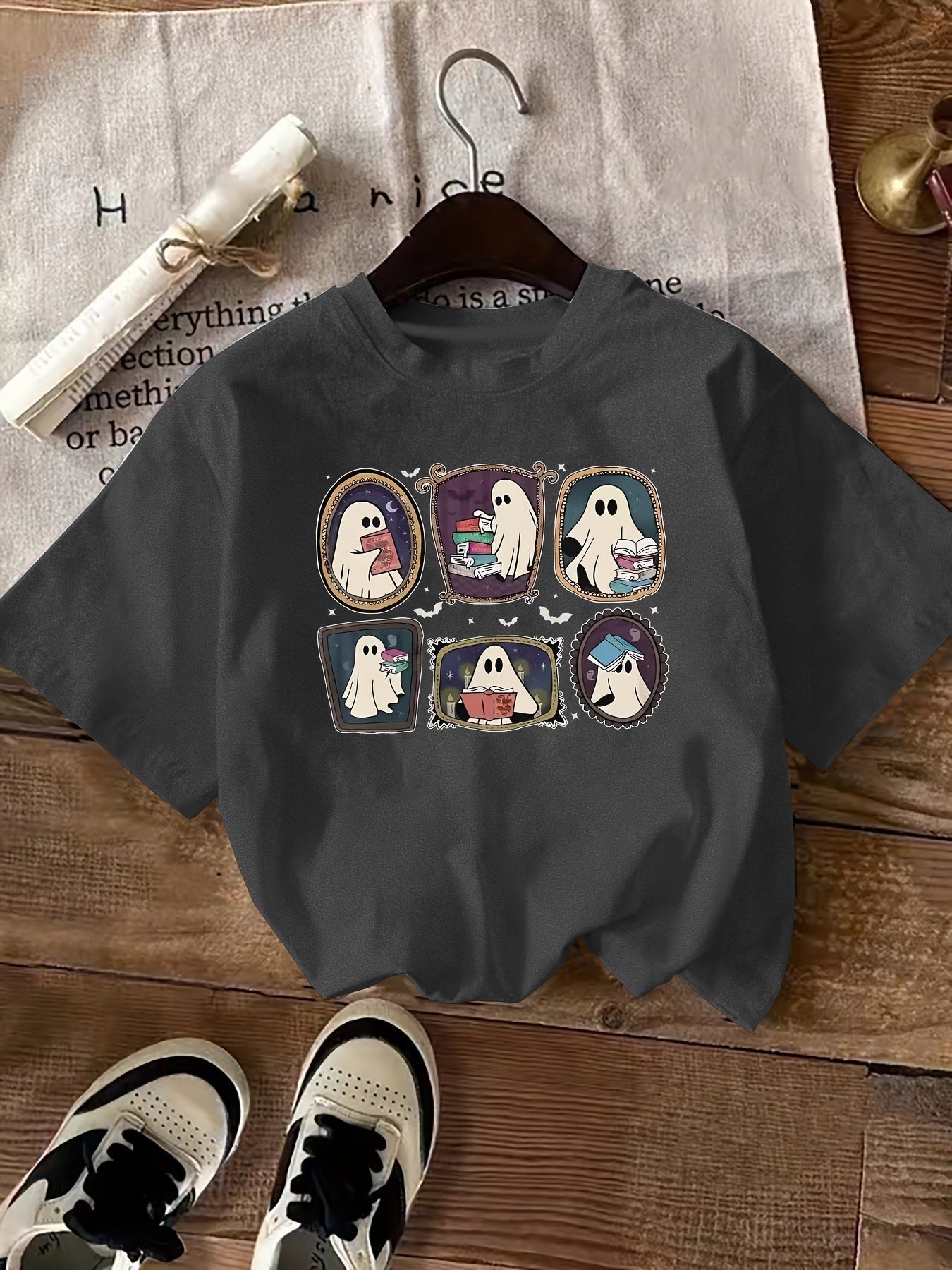 Letter Print Short-sleeve Casual Short Sleeve Round Neck Women's Clothing