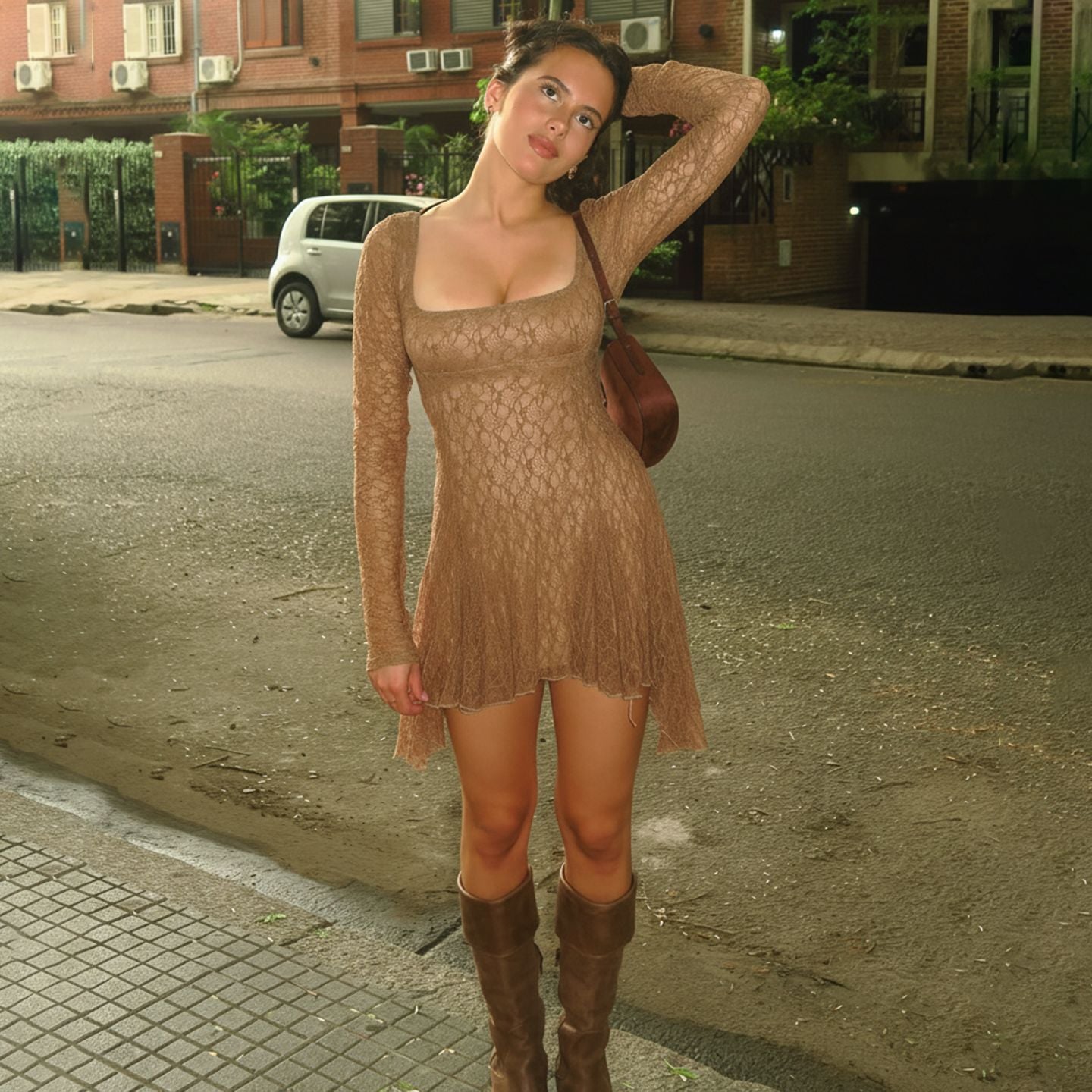 Gentle-style Soft And Comfortable Lace Dress