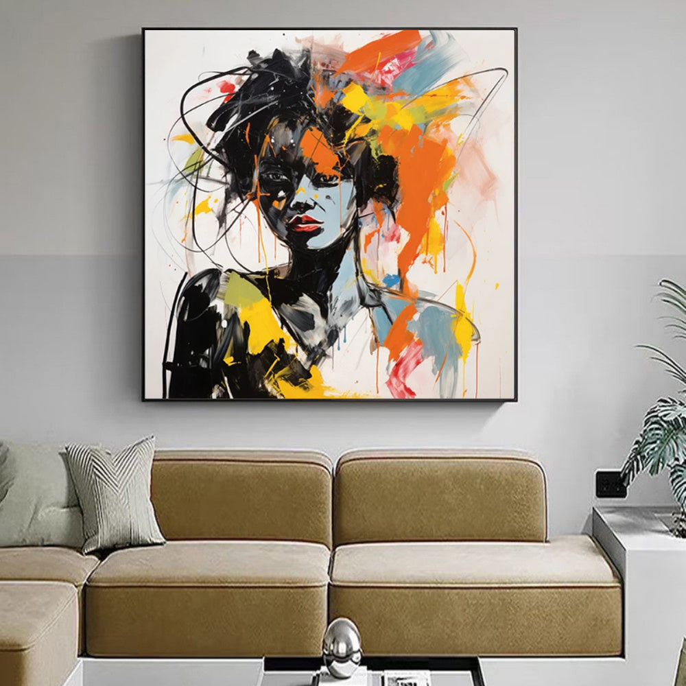 Modern Graffiti Aesthetic Wall Art Banksy Portrait Hand Painted Oil Painting On Canvas Vintage Room Home Bar Cafe Decor Kawaii Room Decor