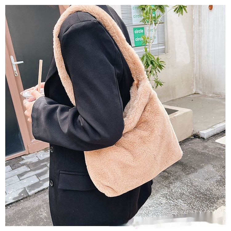 Love Fashion Casual Fluffy Shoulder Bag