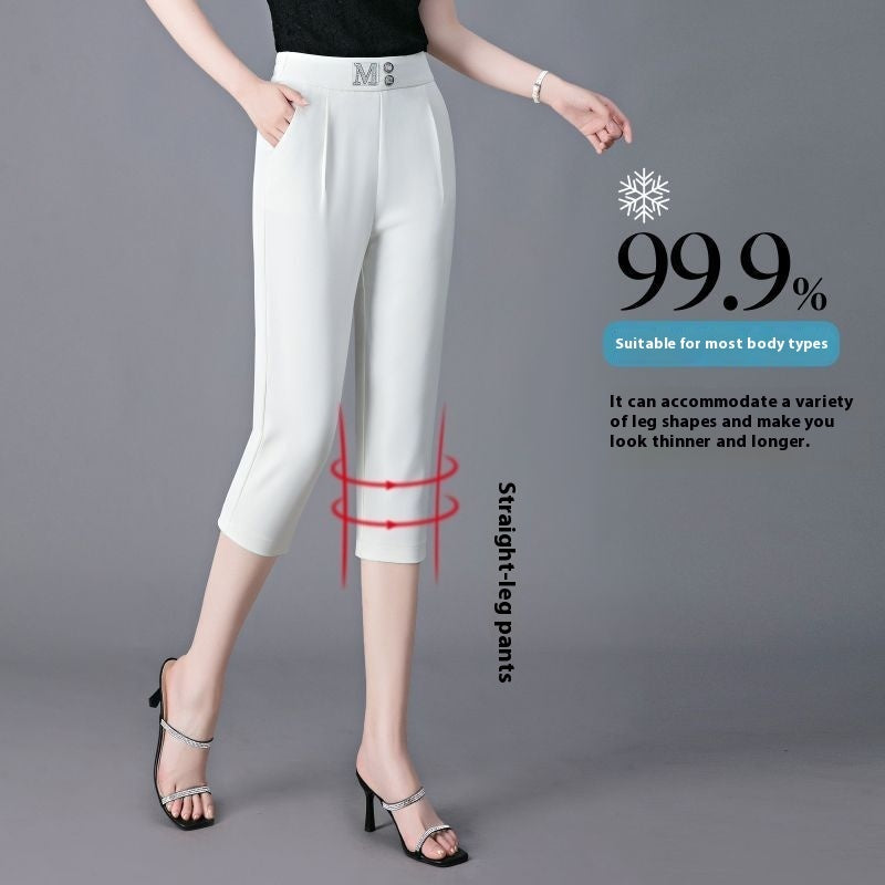 High Waist Thin Plus Size Casual Tappered Harem Pirate Shorts