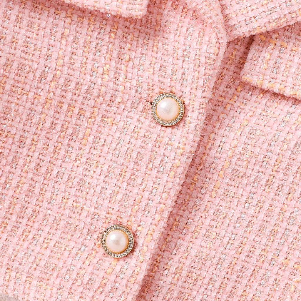 Long-sleeved Coat With Mid-waist Skirt Two-piece Set