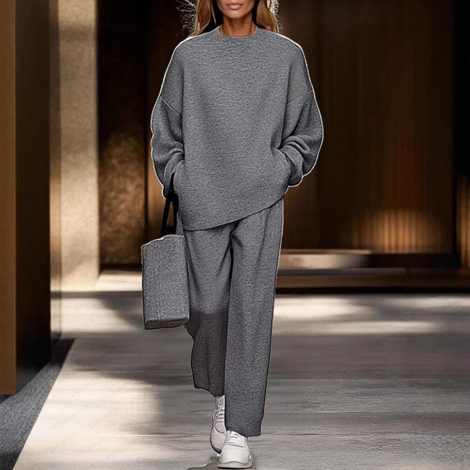 Fashionable Casual Long-sleeve Hoodie And Pants Set