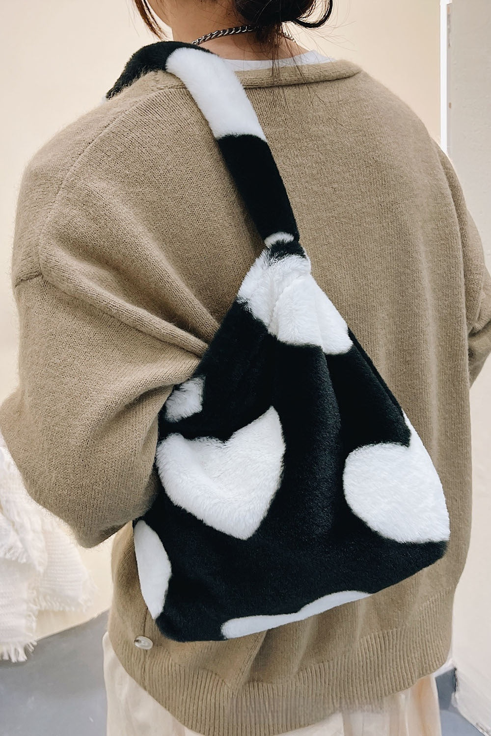 Love Fashion Casual Fluffy Shoulder Bag