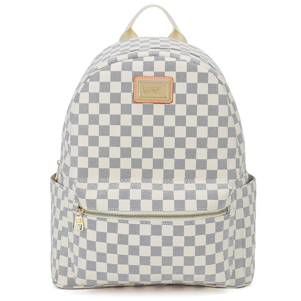 Women's Classic Checkered Vintage Backpack