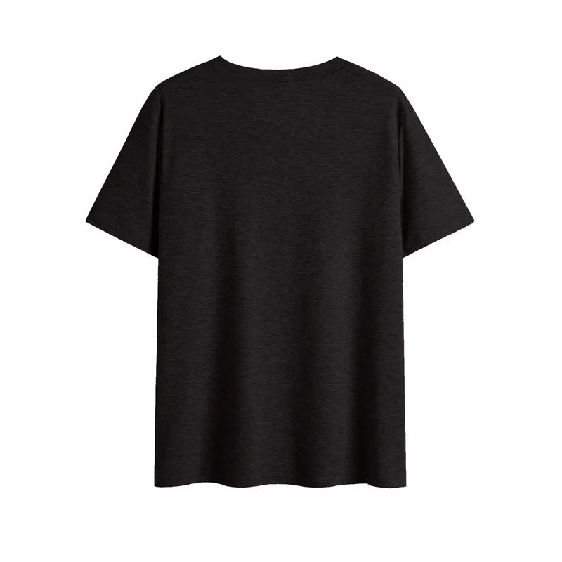 Women's 'XOXO' Letter Print T-Shirt - Casual Crew Neck Short Sleeve Tee, Soft Summer Top