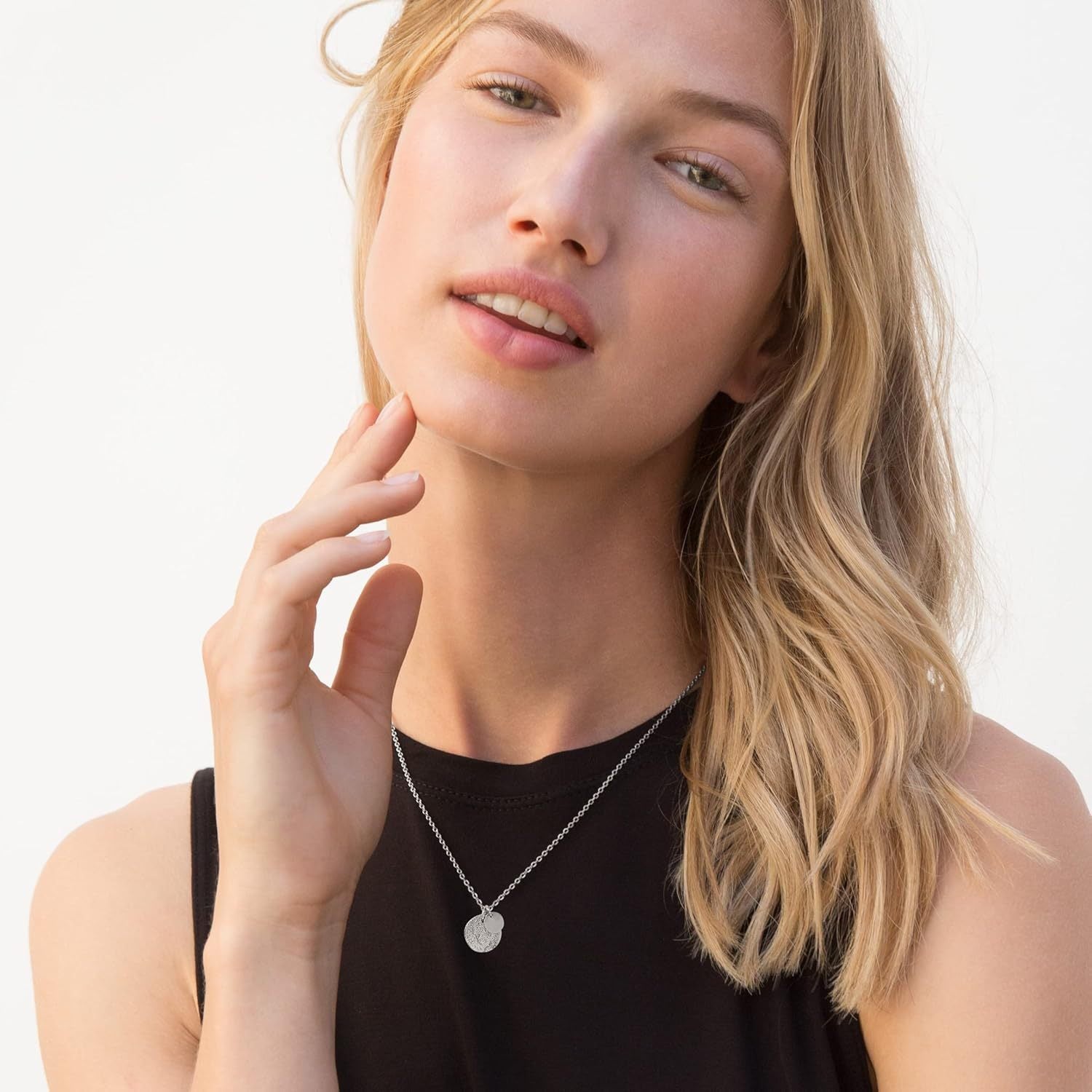 Round Coin Fashion Versatile Personality Women's Necklace