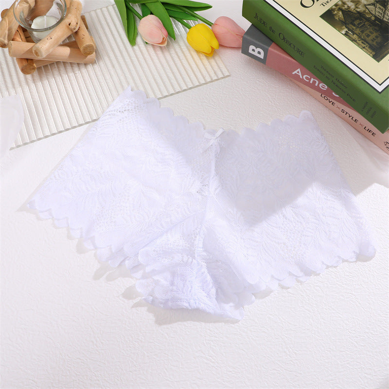 Women's Lace Sexy Semi-transparent Seamless Soft Boxer Briefs