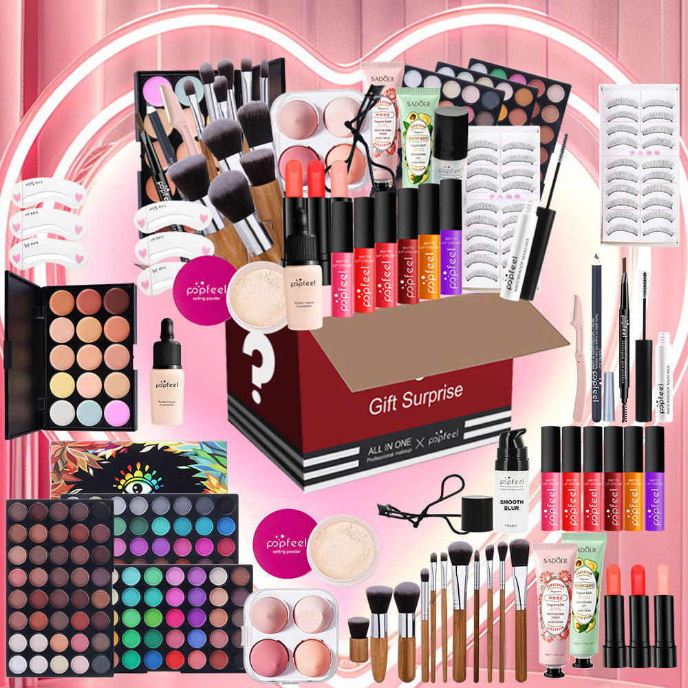 Multi Functional Portable Household Eye Shadow Dish Lip Gloss Set