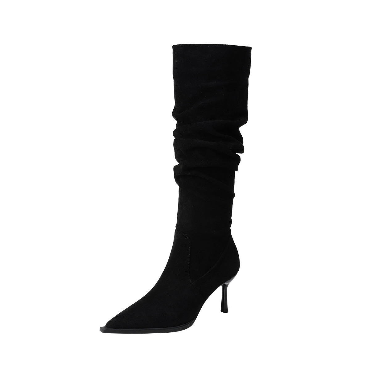 Pointed Toe Skinny Boots Below The Knee Boots