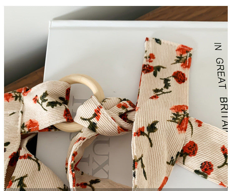 Sweet Rose Fashion One Shoulder Diagonal Canvas Bag