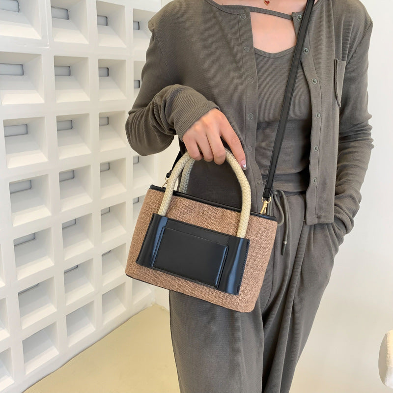 Women's Fashion Simple Casual Canvas Handbag Crossbody Bag