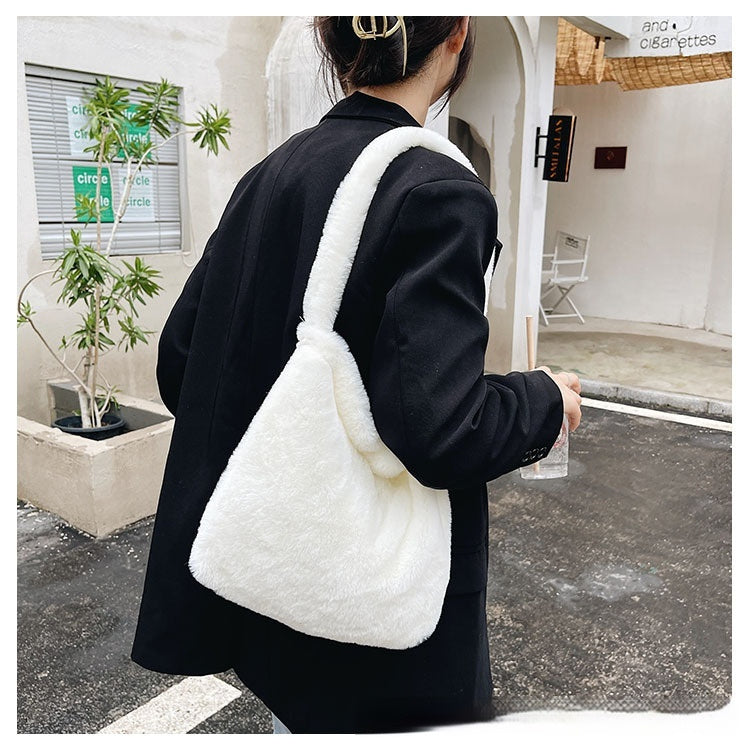 Love Fashion Casual Fluffy Shoulder Bag