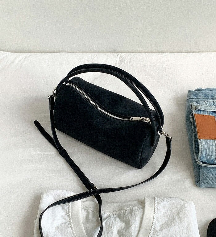 Frosted Boston Pillow Bag Hand-held Fashionable Square