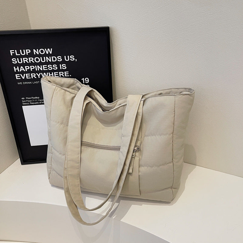 Large Capacity Female Solid Color Single-shoulder Bag