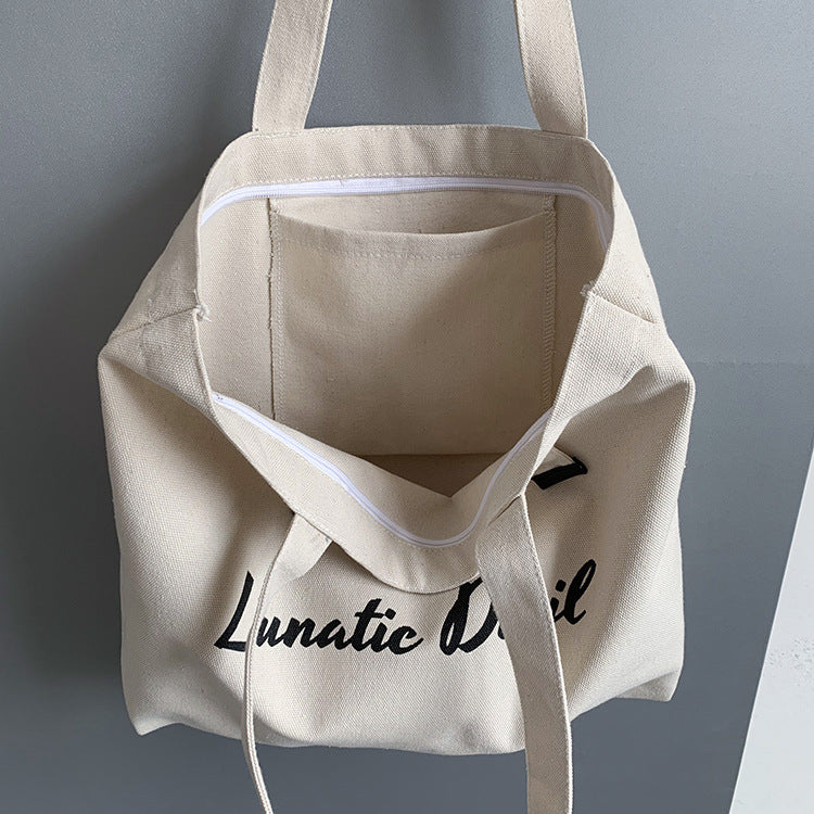Simple Canvas Bag Shoulder For Female Students