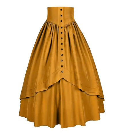 Vintage High-waisted Retro Punk Gothic Pleated Skirt