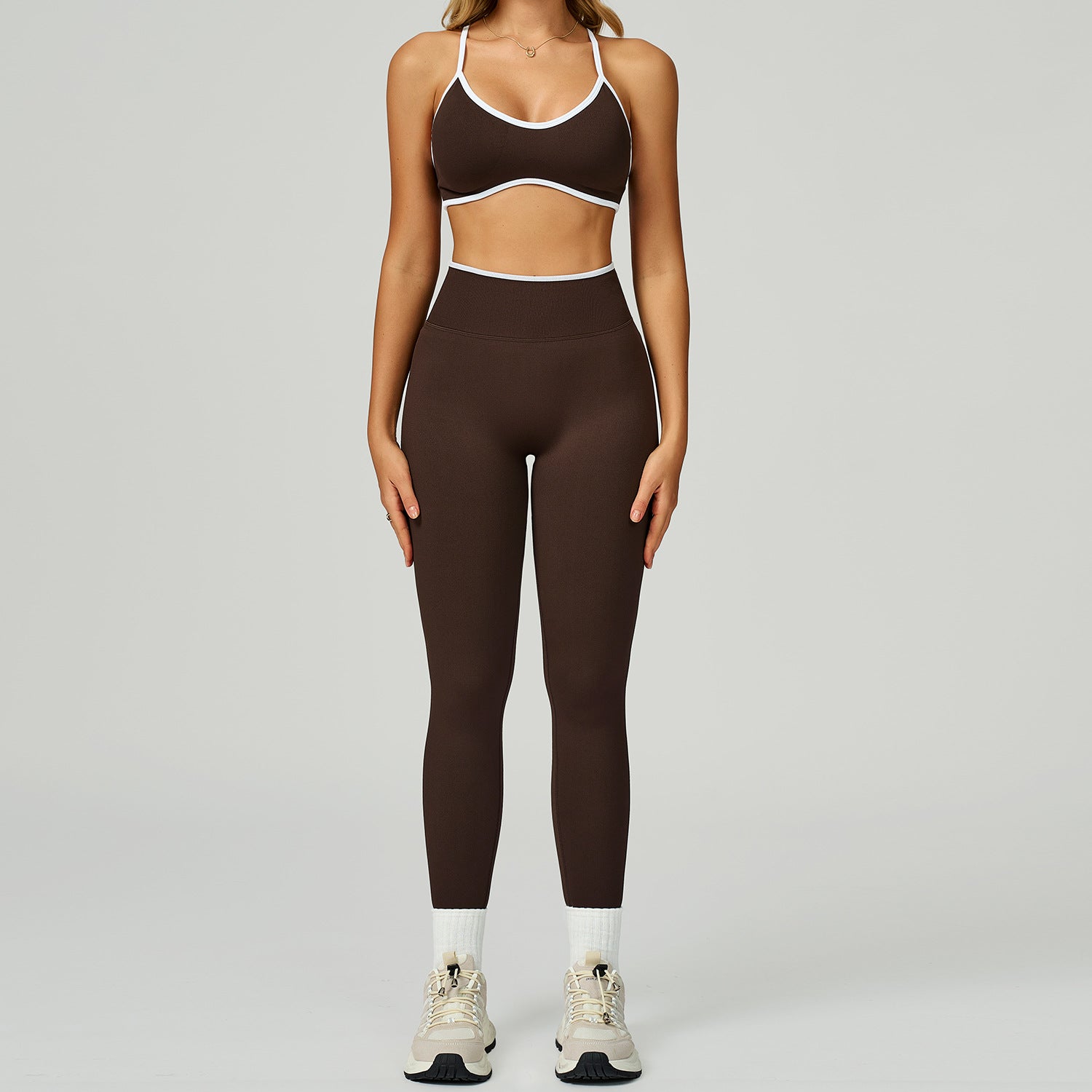 Seamless Yoga Set High-waisted Fitness Workout Outfit