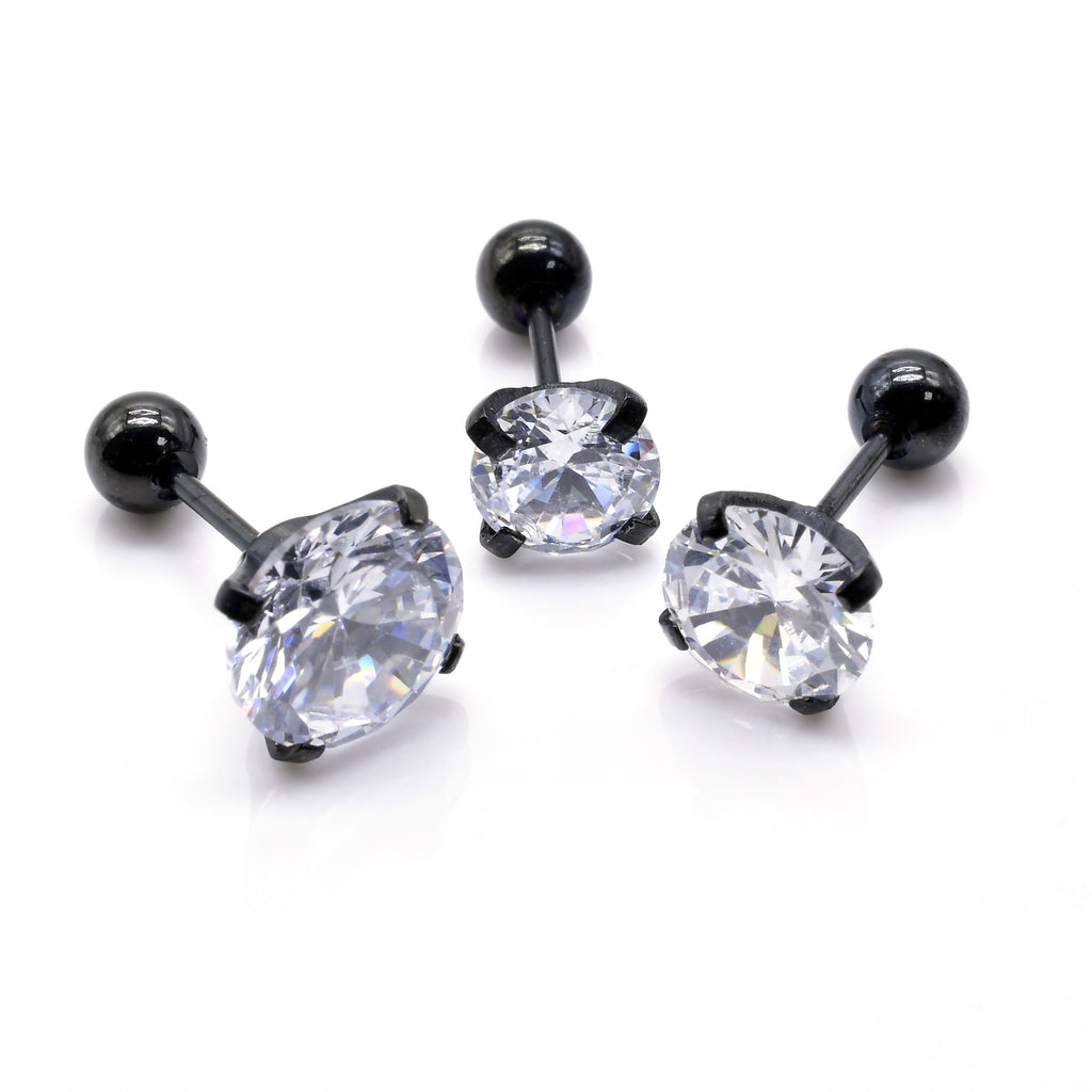 Artfully Crafted Needle-style Four-claw Fashion Earrings