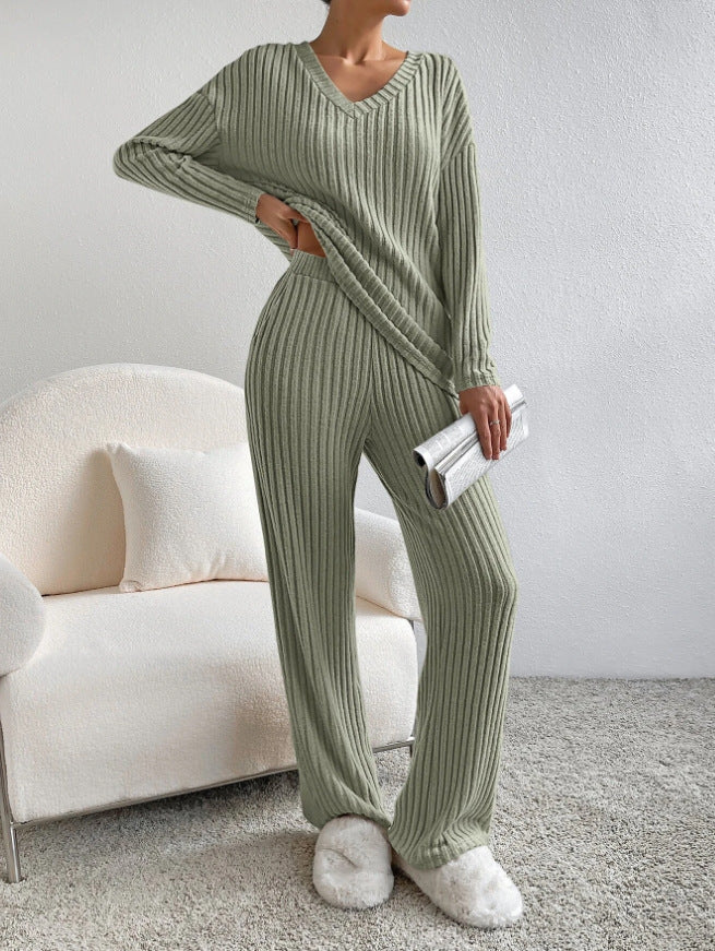 Women's Straight-leg Pants Elegant Loose Suit