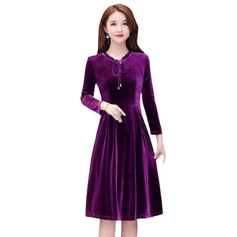 Mom's Plus-size Women's Wear A-line Slip Dress