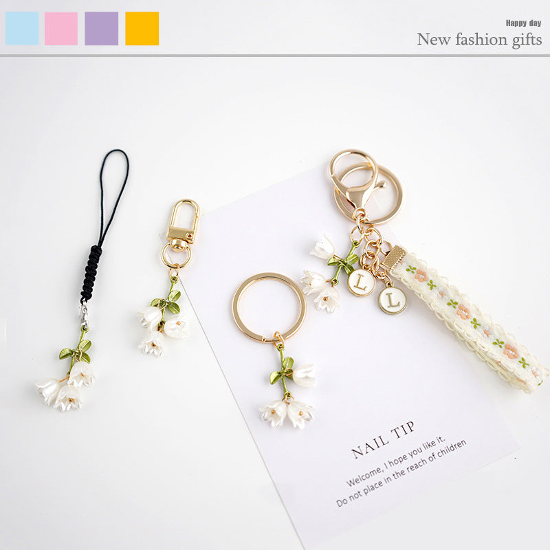 Phone Chain Flower Backpack Keychain Pendant
