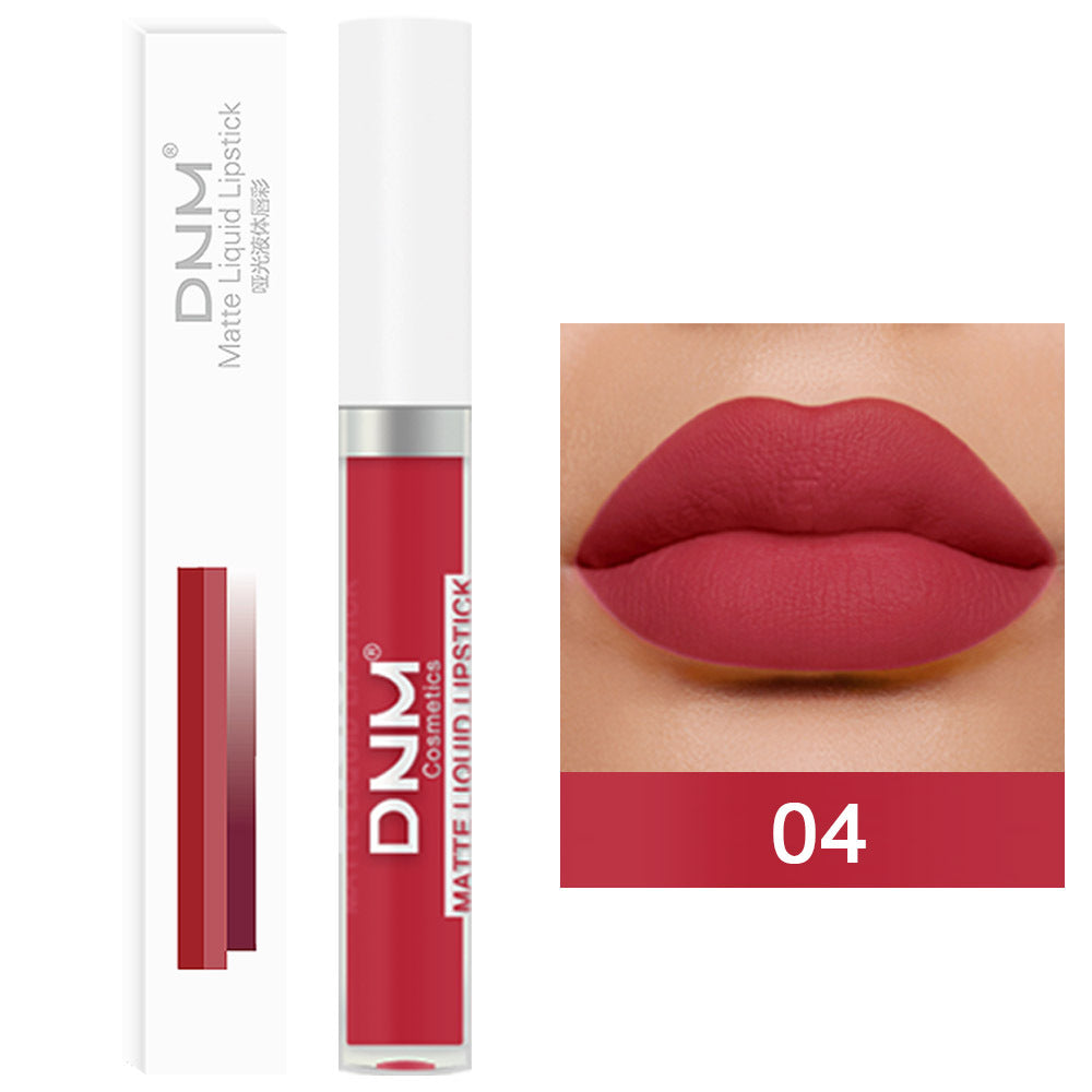 19-color Matte Lip Gloss Waterproof Long-lasting Long Lasting And Does Not Fade Lip Lacquer