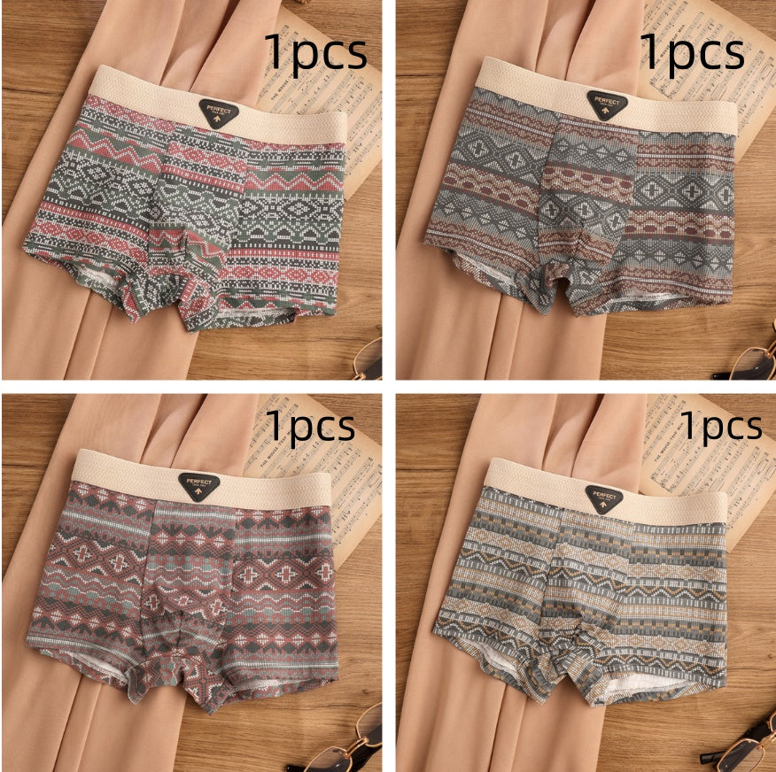 Men's Sports Trendy Underwear Breathable Antibacterial Boxer Shorts