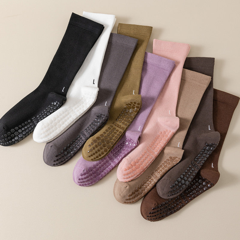 Fashion Yoga Professional Non-slip Calf Socks Women
