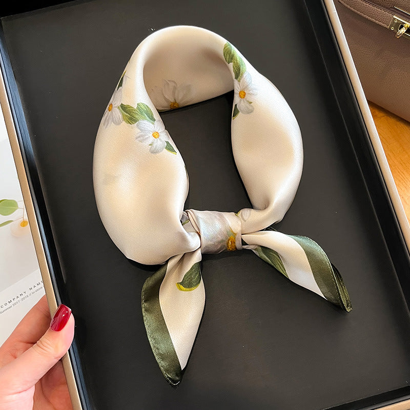Versatile And Stylish Silk Neck Scarf