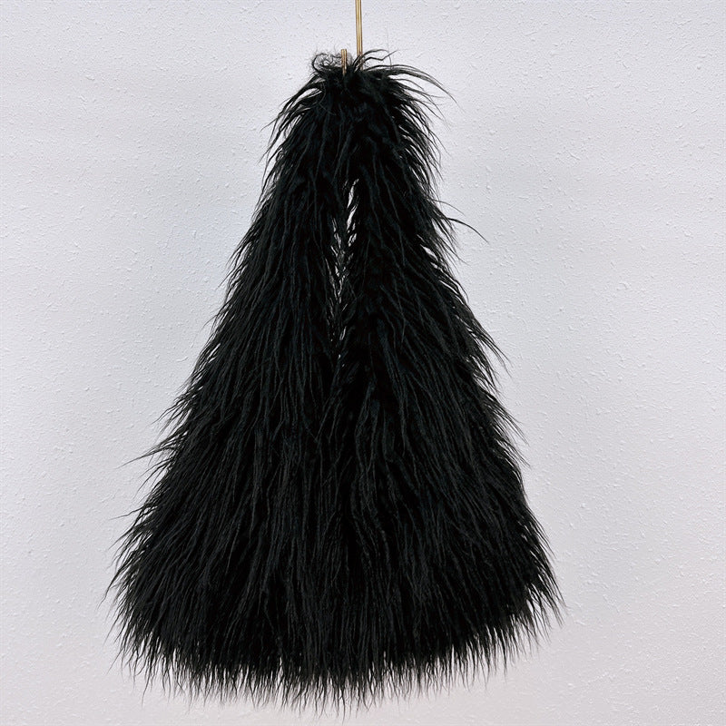 New Large Capacity Totes  Fur Plush Bag