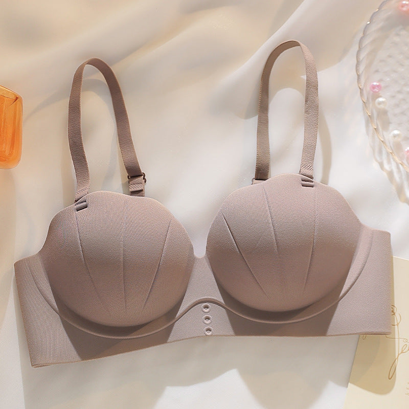 Glossy Shell Palm Cup Seamless Underwear For Women