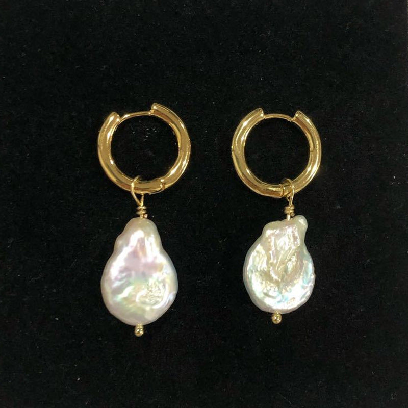 Niche-design Multi-functional Natural Pearl Women's Earrings