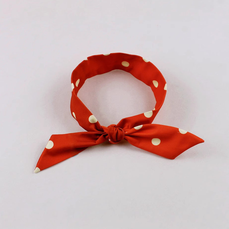 Hong Kong Style Nostalgic Retro Girly Polka Dot Temperament Dress