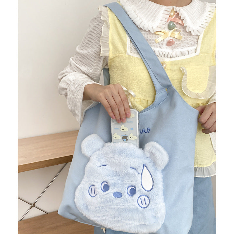 Tote Cute Bear Canvas Mommy Bag