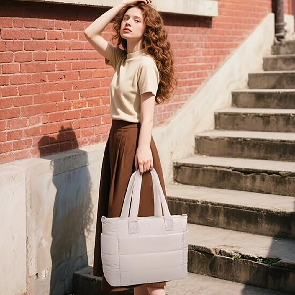 Down Women's Shoulder Bag Laptop Bag