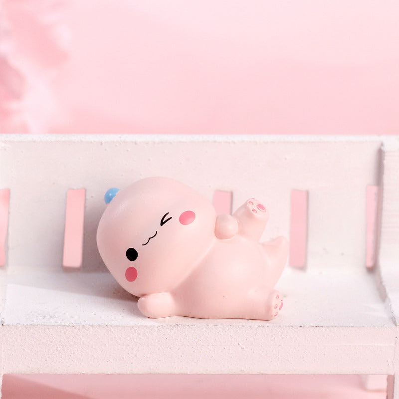 Small Dinosaur Resin Small Ornaments Desktop Decoration