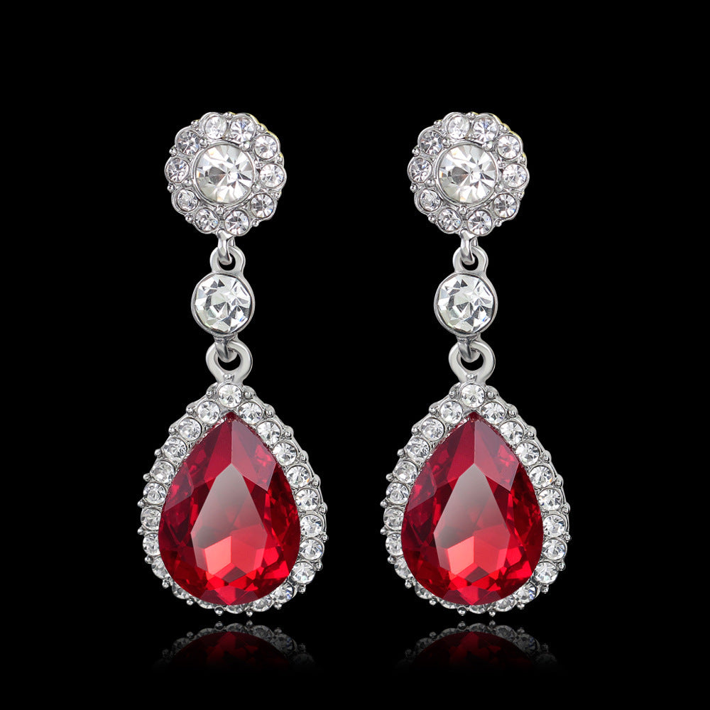 Fashion Elegant Crystal Drop Exquisite Earrings