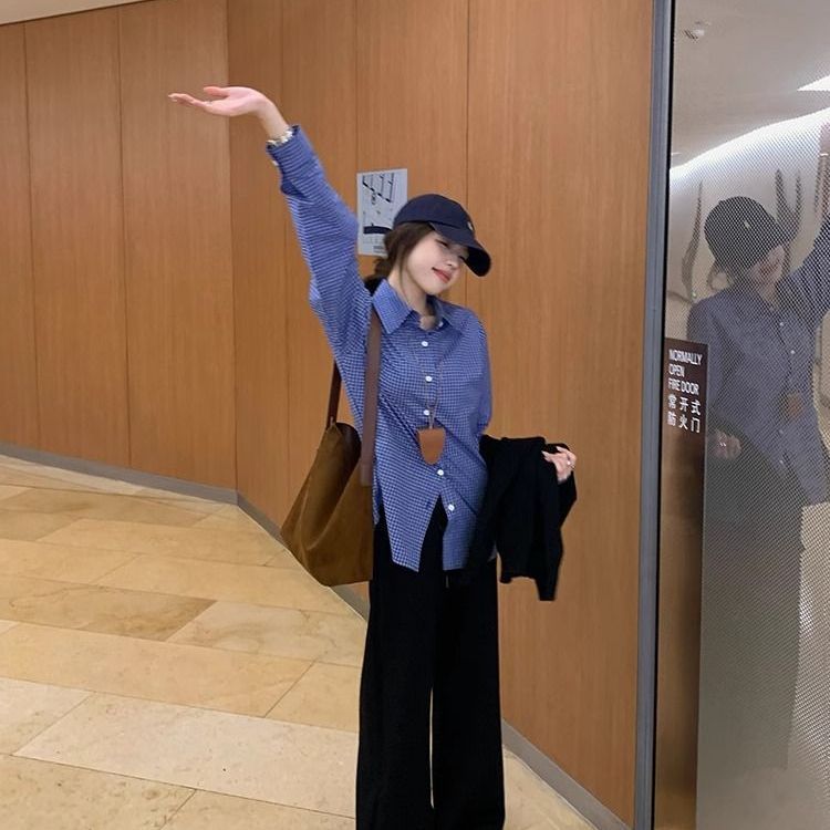 Women's Long-sleeve Versatile Loose Slim Casual Shirt