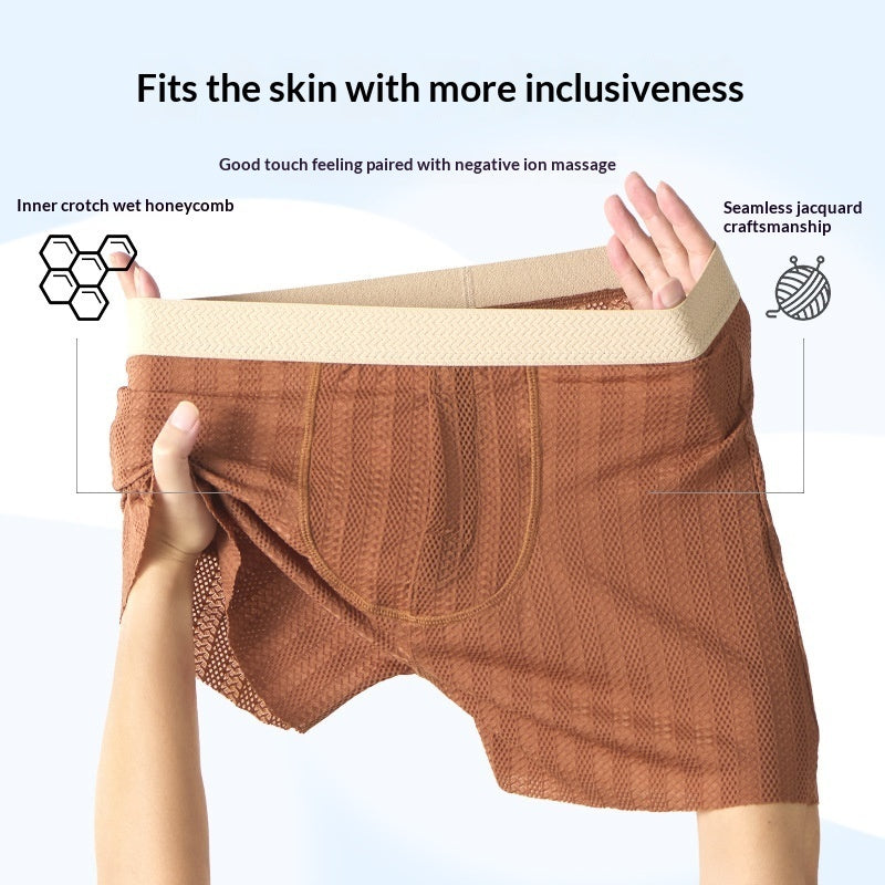 Nylon And Ice Silk Men's Boxer Briefs