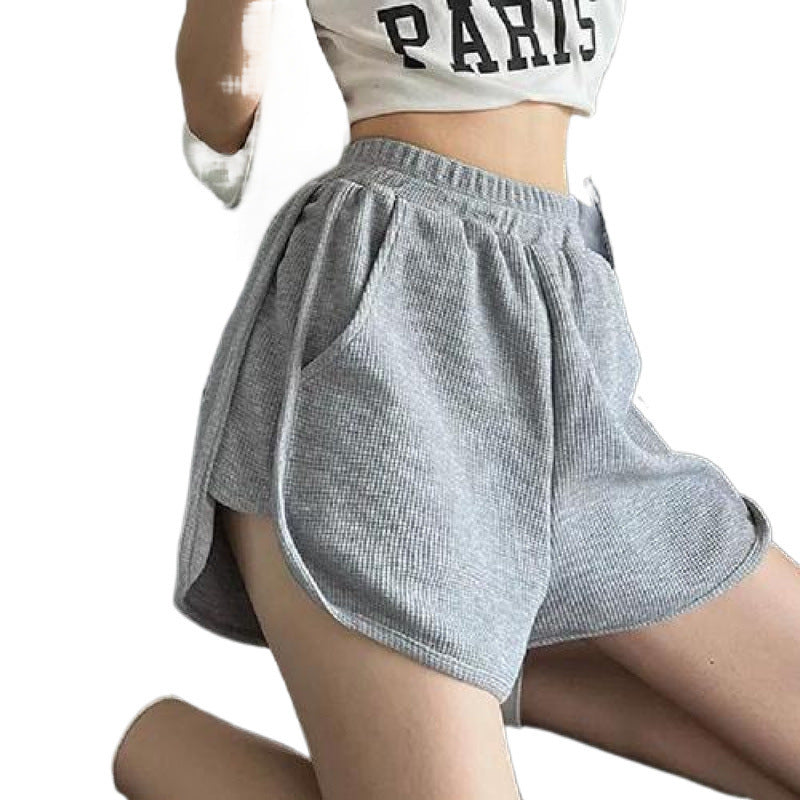 Waffle Sweatpants Shorts For Women