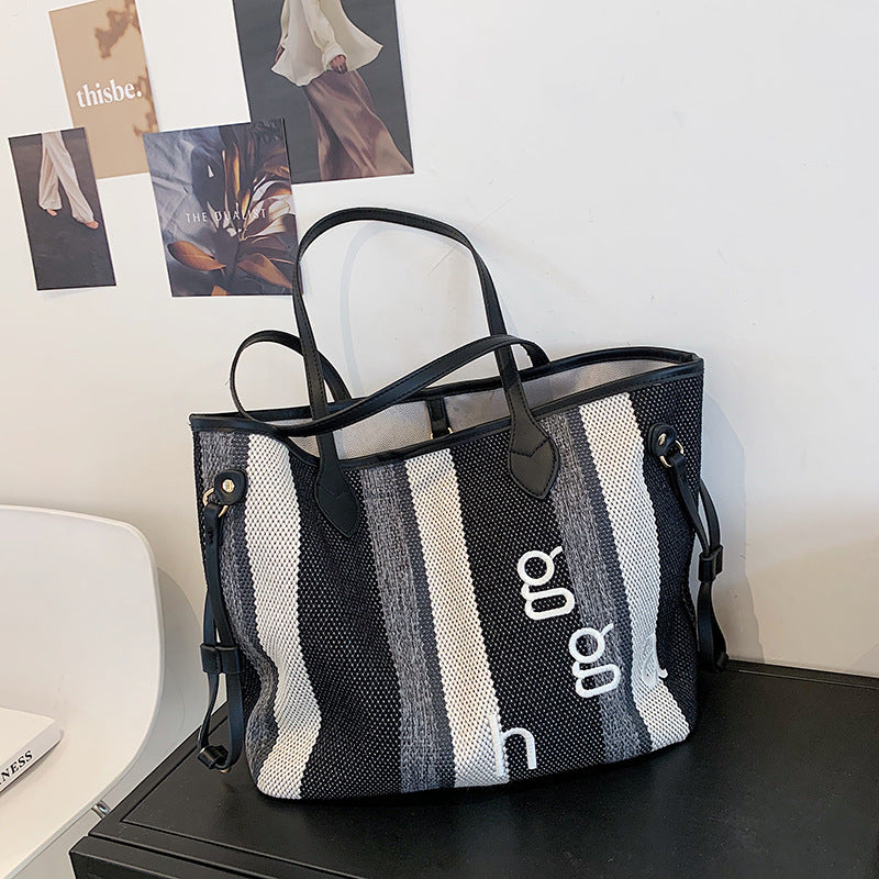 Canvas Bag Simple And Versatile Shoulder Tote Bag