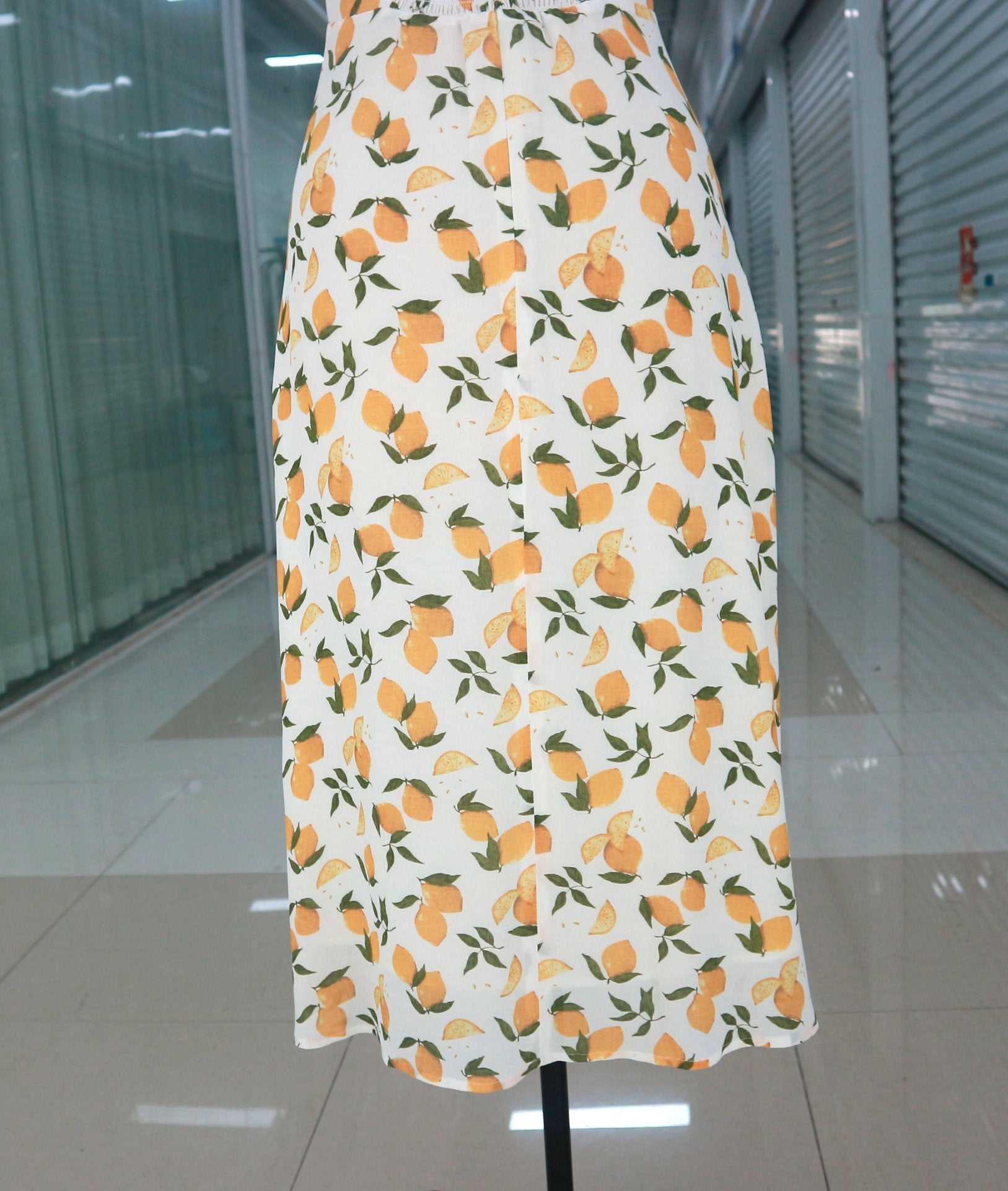 Women's Fashion French Vintage Print Dress