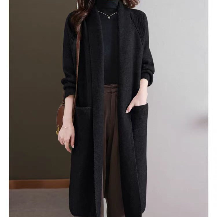 Autumn Winter Plus-Size Long Knitted Sweater