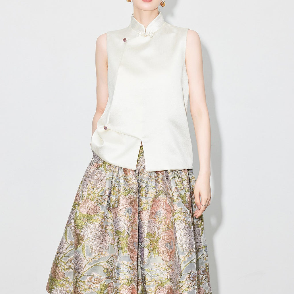 Women's Vintage Jacquard Embroidered Skirt