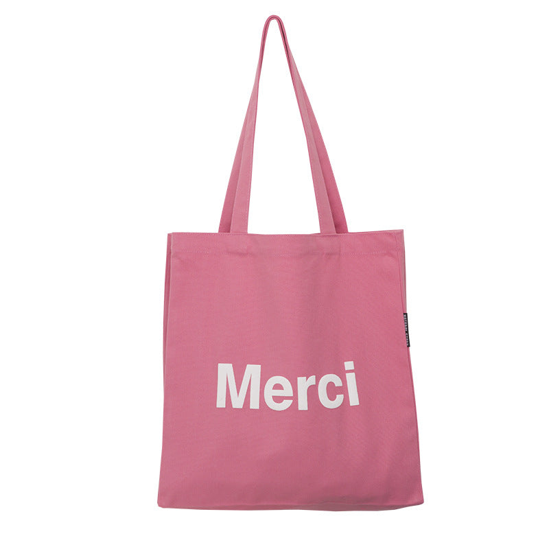 Candy Color Canvas Shoulder Bag Student