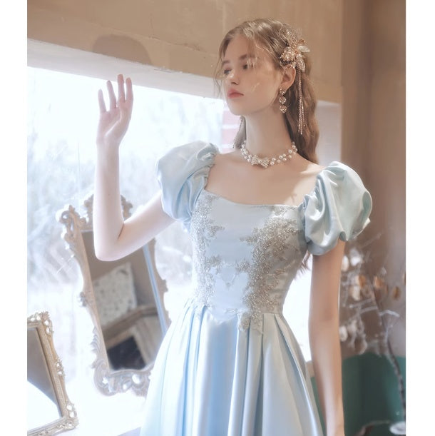 Blue Bubble Sleeve Birthday Show Vocal Music Art